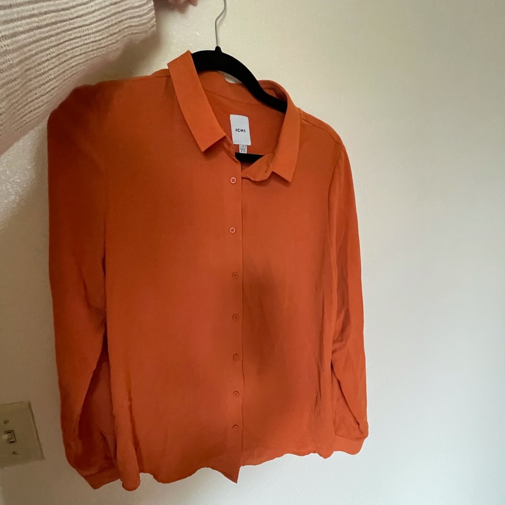 Mesh long sleeve button up